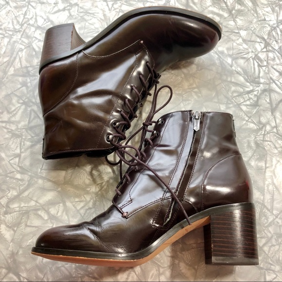 Sam Edelman Shoes - Sam Edelman Block Heel Booties in Mahogany  7.5